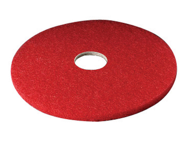 3M - 3M 19 in. D Non-Woven Natural/Polyester Fiber Buffer Floor Pad Red - Case of 5