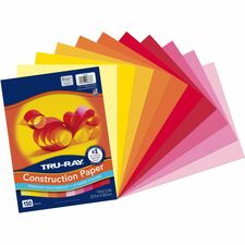 Tru-Ray Construction Paper [PAPER;CONST;TRURAY;9"X12";-PAC91710]