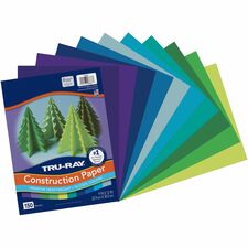 Tru-Ray Construction Paper [PAPER;CONST;TRURAY;9"X12";-PAC91740]