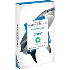 Hammermill Great White Recycled Copy Paper - White [PAPER;GREAT WHITE 30;8.5X14-PL]