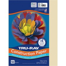 Tru-Ray Construction Paper [PAPER;CONST;TRURAY;9"X12";-PAC718001]