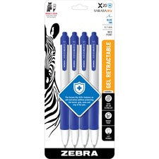 Zebra SARASA dry X20+ Retractable Gel Pen [PEN;ANTIMICROBIAL;X20;4;BL-PK]