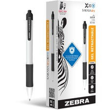 Zebra SARASA dry X20+ Retractable Gel Pen [PEN;ANTIMCRBIAL;X20;DZ;BK-DZ]