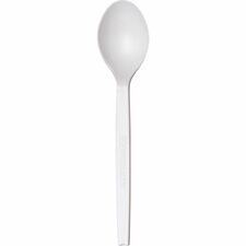 WNA 7" Plant Starch Spoons - 50 / Pack - 20/Pack - Spoon - Breakroom - Beige