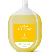 Method Dish Soap Refill - Liquid - 54 fl oz (1.7 quart) - Lemon Mint Scent - 1 Each - Green