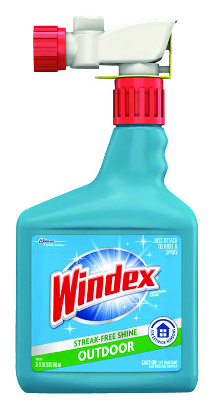 WINDEX - Windex No Scent Outdoor Glass Cleaner 32 oz Liquid - Case of 8