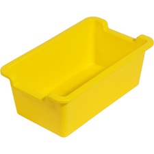 Deflecto Antimicrobial Rectangular Storage Bin [BIN;RECTANGLE;YELLOW-EA]