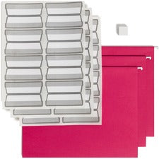 Smead Protab&reg; Filing System with 20 Letter Size Hanging File Folders, 24 ProTab 1/3-Cut Tab labels, and 1 eraser (64197)