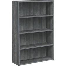 HON 10500 Series Sterling Ash Laminate Desking [BOOKCASE;LAM;4SHELF;STASH-EA]