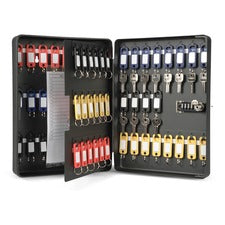 CARL Combination Key Cabinet - Combination Lock, Pre-drilled Mounting Hole - Black [CBNT;SECURITY;KEY/COMBO;80KEY-EA]
