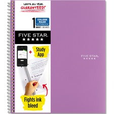 Five Star Wirebound Notebook [NTEBK;5STAR;WIRE;1SUB;8.5X11-MCSKD110]