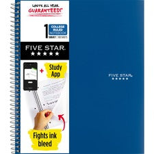 Five Star Wirebound Notebook [NTEBK;5STAR;WIRE;1SUB;8.5X11-MCSTK110]