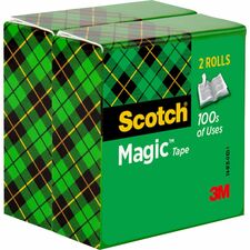 Scotch Magic Tape - 72 yd Length x 0.75" Width - 3" Core - 6 / Bundle - Clear