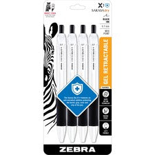 Zebra Pen SARASA dry X1+ Gel Retractable Antimicrobial Pen [PEN;ANTIMICROBIAL;X1;4PK;BK-PK]