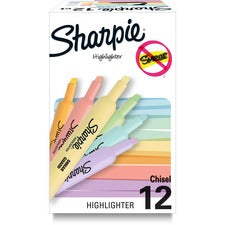 Sharpie SmearGuard Tank Style Highlighters [HILITER;SHRP;TNK;PSTL;AST;DZ-DZ]