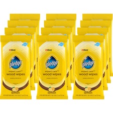 Pledge Lemon Enhancing Polish Wipes [WIPES;POLISH;E.CARE;PLDG;24-CT]