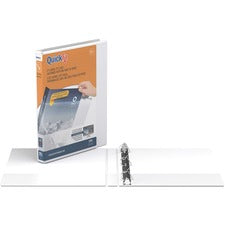 QuickFit D-Ring View Binders [BINDER;QUICKFIT;RND;0.5";WE-EA]