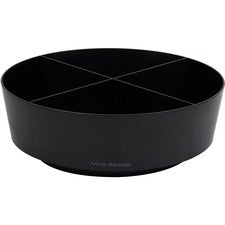 Mind Reader 4-Compartment Snack Carousel Organizer - 4 Compartment(s) - Rotate, Lightweight - Black - 1 Each