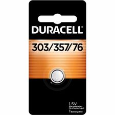 Duracell 303/357 Silver Oxide Battery - For Watch, Toy, Calculator, Medical Equipment - 1.5 V - 1
