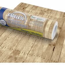 Fadeless Bulletin Board Paper Rolls [ROLL;FDLESS;48X50;WEATHEREDWOO-RL]
