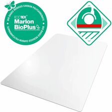 Floortex&reg; Ecotex&reg; BioPlus Eco Friendly Carbon Neutral Polycarbonate Chair Mat for Hard Floors - 46" x 60"