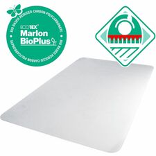 Floortex&reg; Ecotex&reg; BioPlus Eco Friendly Carbon Neutral Polycarbonate Chair Mat for Carpet - 35" x 47"
