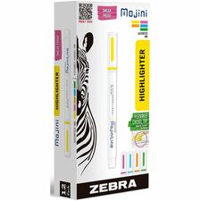 Zebra Pen Mojini Single Ended Highlighters [HIGHLIGHTER;ASST BRIGHTS;DZ-DZ]