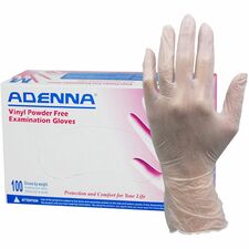 Adenna Vinyl Powder Free Exam Gloves [GLOVE;VINYL;EXAM;4M;XL-CT]