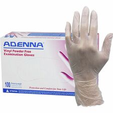 Adenna Vinyl Powder Free Exam Gloves [GLOVE;VINYL;EXAM;4M;S-CT]