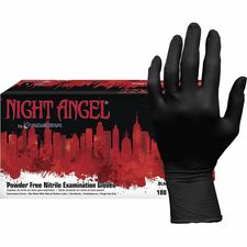 NIGHT ANGEL Nitrile Powder Free Exam Glove [GLOVE;NITRILE;EXAM;4M;S-CT]