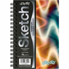 Pacon Fashion Sketch Book [BOOK;SKTCH;NEONABSTRT;HWT;75PG-EA]