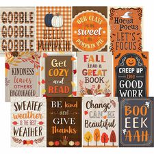 Teacher Created Resources Seasonal Classroom Posters - 11" Width x 15.8" Height - Multi [SET;CHART;WRIT ON/WIPE OFF;FAL-PK]