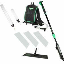 Unger Unger Excella Floor Finishing Straight Kit 18" - MicroFiber, Rubber - Black, Green, Gray - 1 Carton