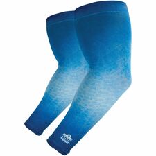 Chill-Its 6695 Sun Protection Arm Sleeves - Blue - UV Protection, Moisture Wicking, Stretchable, Machine Washable [SLEEVES;ARM;BLUE;XL/2X;PAIR-PR]