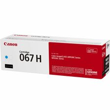 Canon 067 Original High Yield Laser Toner Cartridge - Cyan - 1 Pack - 2350 Pages