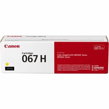 Canon 067 Original High Yield Laser Toner Cartridge - Yellow - 1 Pack - 2350 Pages