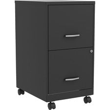 NuSparc Mobile File Cabinet [FILE;VRT;MBL;2DR;18";BK-EA]
