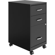 NuSparc 3-Drawer Organizer Metal File Cabinet [FILE;VRT;MBL;BBF;18";BK-EA]
