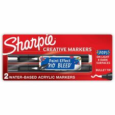 Sharpie Creative Markers, Water-Based Acrylic Markers, Bullet Tip [MARKER;SHRP;BULL-CREATE;2CT-PK]