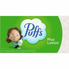 Puffs Basic Facial Tissue - Green - 124 Per Box - 1 Box