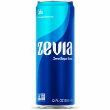 Zevia Zero Sugar Soda - Ready-to-Drink - Sugar Free - 12 fl oz (355 mL) - 12 / Carton [DRINK;SUGARFREE;COLA;12PK-CT]