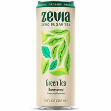 Zevia Sweetened Green Tea Green Tea - 12 oz - 12 / Carton