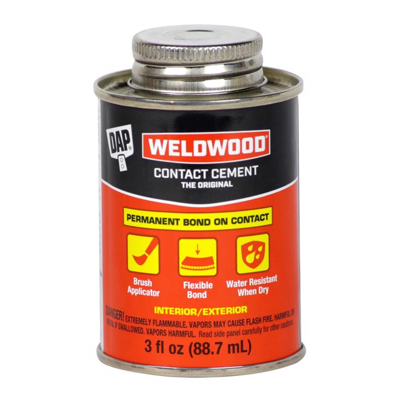 WELDWOOD - DAP Weldwood High Strength Rubber Contact Cement 3 oz - Case of 12