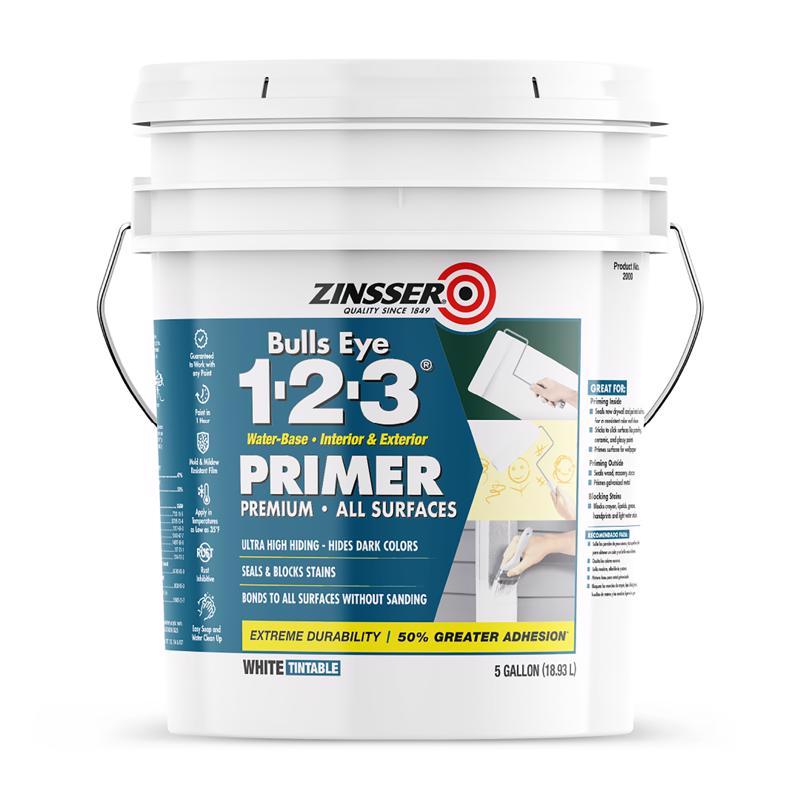 ZINSSER - Zinsser Bulls Eye 123 White Primer and Sealer 5 gal