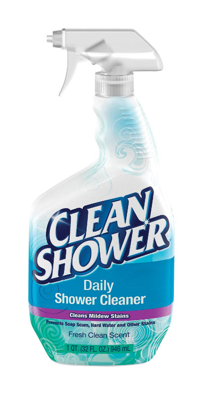 CLEAN SHOWER - Clean Shower Fresh Clean Scent Daily Shower Cleaner 32 oz Liquid - Case of 8