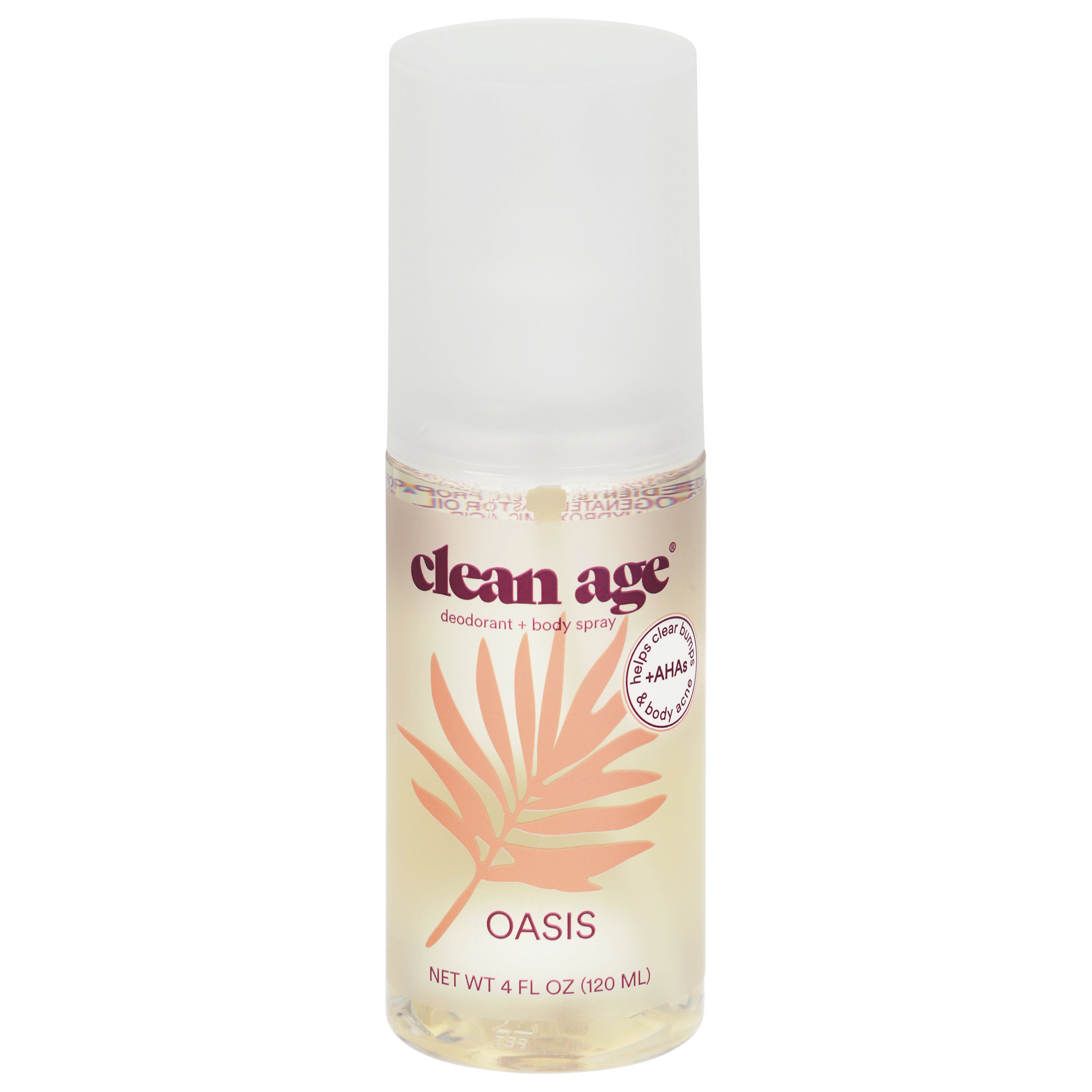 Clean Age Oasis Deodorant + Body Spray 4 fl oz - Case of 1