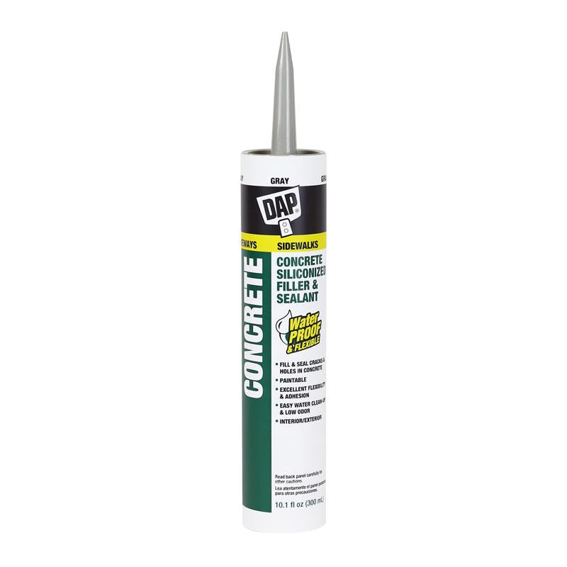 DAP - DAP Gray Silicone Concrete and Masonry Filler and Sealant 10.1 oz - Case of 12
