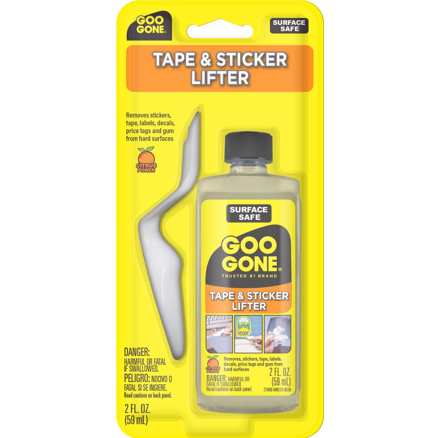 Goo Gone Liquid Tape and Sticker Remover 2 oz - Case of 6