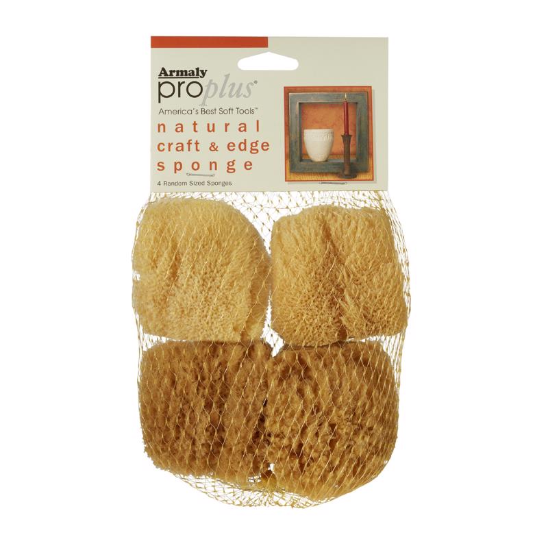 ARMALY - Armaly ProPlus 4.5 in. W X 4 in. L Beige Natural Sponge Faux/Artist Natural Sea Sponge