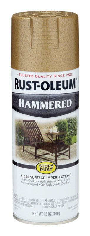 RUST-OLEUM - Rust-Oleum Stops Rust Hammered Gold Spray Paint 12 oz